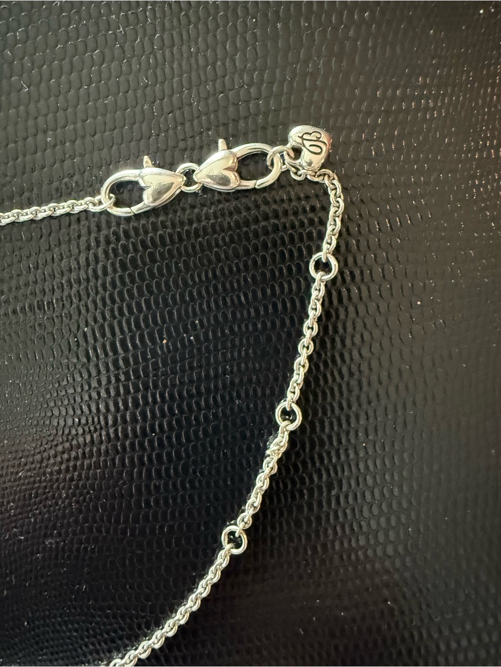Brighton Silver Swirl Bar Pendant Necklace - Picture 5 of 6